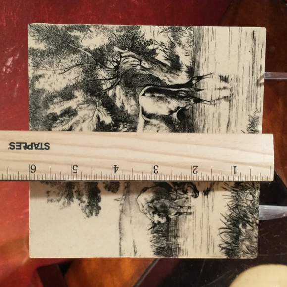 Antique Victorian Mintons Tile- Animals of the Farm Series- Cows In Stream - Picture 2 of 5